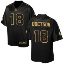 Nike Redskins -18 Josh Doctson Black Stitched NFL Elite Pro Line Gold Collection Jersey