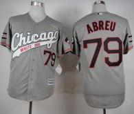 Chicago White Sox -79 Jose Abreu Grey New Cool Base Stitched MLB Jersey