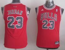Chicago Bulls #23 Michael Jordan Stitched Red Youth NBA Jersey