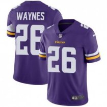 Nike Vikings -26 Trae Waynes Purple Team Color Stitched NFL Vapor Untouchable Limited Jersey
