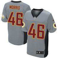 Nike Washington Redskins -46 Alfred Morris Grey Shadow Men's Stitched NFL Elite Jersey
