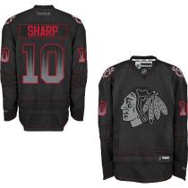 Chicago Blackhawks -10 Patrick Sharp Black Accelerator Stitched NHL Jersey