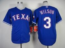 Texas Rangers #3 Russell Wilson Blue Cool Base Stitched MLB Jersey