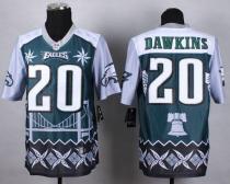 Nike Philadelphia Eagles #20 Brian Dawkins Midnight Green Men's Stitched NFL Elite Noble Fashion Jer
