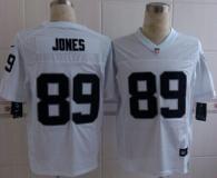 Nike Oakland Raiders #89 James Jones White Men's Stitched NFL Elite Jersey