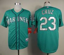 Seattle Mariners #23 Nelson Cruz Green Cool Base Stitched MLB Jersey