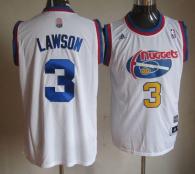 Denver Nuggets -3 Ty Lawson White Hardwood Classic Stitched NBA Jersey
