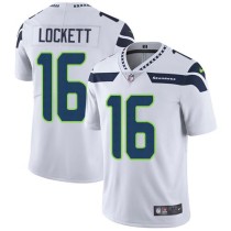 Nike Seahawks -16 Tyler Lockett White Stitched NFL Vapor Untouchable Limited Jersey