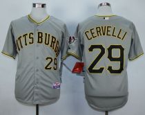 Pittsburgh Pirates #29 Francisco Cervelli Grey Cool Base Stitched MLB Jersey