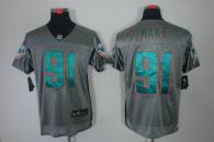 Nike Miami Dolphins #91 Cameron Wake Grey Shadow Men’s Stitched NFL Elite Jersey