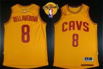 Revolution 30 Cleveland Cavaliers -8 Matthew Dellavedova Gold The Finals Patch Stitched NBA Jersey