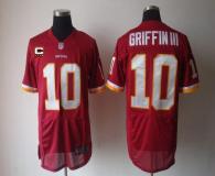 Nike Washington Redskins -10 Robert Griffin III Burgundy Red Team Color With C Patch Men's Stitched