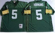 Mitchell And Ness 1966 Packers -5 Paul Hornung Green Throwback Stitched NFL Jersey