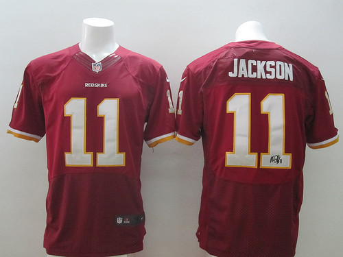 Nike NFL Washington Redskins -11 DeSean Jackson Red Elite Autographed Jersey