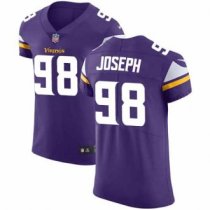 Nike Vikings -98 Linval Joseph Purple Team Color Stitched NFL Vapor Untouchable Elite Jersey