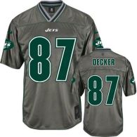 Nike New York Jets -87 Eric Decker Grey Men's Stitched NFL Elite Vapor Jersey