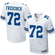 Nike Dallas Cowboys #72 Travis Frederick White Men's Stitched NFL Elite Jersey