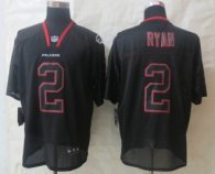New Nike Atlanta Falcons 2 Ryan Lights Out Black Elite Jersey