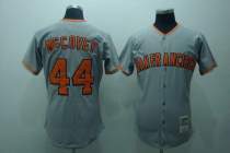 Mitchell and Ness San Francisco Giants #44 McCovey Stitched Grey Throwback MLB Jersey