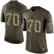 NFL Carolina Panthers -70 Trai Turner Green Stitched NFL Limited Salute to Service Jersey