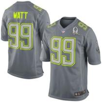 Nike Houston Texans -99 JJ Watt Grey Pro Bowl Mens Stitched NFL Elite Team Sanders Jersey