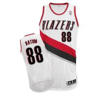 Revolution 30 Portland Trail Blazers -88 Nicolas Batum White Stitched NBA Jersey