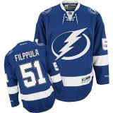 Tampa Bay Lightning -51 Valtteri Filppula Blue Stitched NHL Jersey