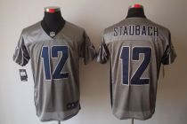 Nike Dallas Cowboys #12 Roger Staubach Grey Shadow Men's Stitched NFL Elite Jersey