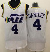 Utah Jazz -4 Adrian Dantley White Throwback Stitched NBA Jersey