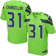 Nike Seahawks -31 Kam Chancellor Green Stitched NFL Elite Rush Jersey