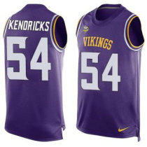 Nike Minnesota Vikings -54 Eric Kendricks Purple Team Color Stitched NFL Limited Tank Top Jersey