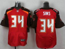 Nike Tampa Bay Buccaneers -34 Charles Sims Red Team Color Stitched NFL New Elite Jersey