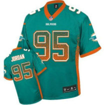 Nike Dolphins -95 Dion Jordan Aqua Green Team Color Stitched NFL Elite Drift Fashion Jersey