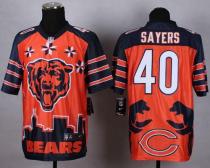 Nike Bears -40 Gale Sayers Orange Men's Stitched NFL Elite Noble Fashion Jersey