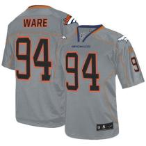 Nike Denver Broncos #94 DeMarcus Ware Lights Out Grey Men's Stitched NFL Elite Jersey