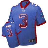 Nike Bills -3 EJ Manuel Royal Blue Team Color Men's Stitched NFL Elite Drift Fashion Jersey