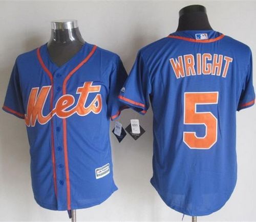 New York Mets -5 David Wright Blue Alternate Home New Cool Base Stitched MLB Jersey