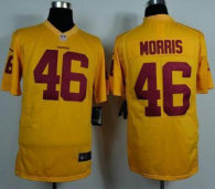 Nike Washington Redskins -46 Alfred Morris Gold NFL Game Jersey