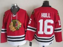 Chicago Blackhawks -16 Bobby Hull Red CCM Throwback Stitched NHL Jersey