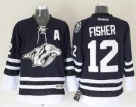 Nashville Predators -12 Mike Fisher Blue Third Stitched NHL Jersey