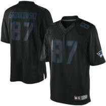 Nike New England Patriots -87 Rob Gronkowski Black NFL Impact Limited Jersey