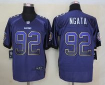 2013 NEW Nike Baltimore Ravens 92 Ngata Drift Fashion Purple Elite Jerseys