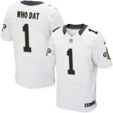 Nike New Orleans Saints -1 Who Dat White NFL Elite Jersey