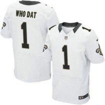 Nike New Orleans Saints -1 Who Dat White NFL Elite Jersey