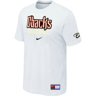 Arizona Diamondbacks Crimson White Nike Short Sleeve Practice T-Shirt
