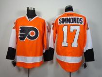 Philadelphia Flyers -17 Wayne Simmonds Orange Stitched NHL Jersey