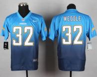 Nike San Diego Chargers #32 Eric Weddle Navy Blue Electric Blue Men’s Stitched NFL Elite Fadeaway Fa