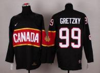Olympic 2014 CA 99 Wayne Gretzky Black Stitched NHL Jersey