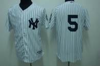 New York Yankees -5 Joe DiMaggio Stitched White MLB Jersey