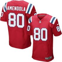 Nike New England Patriots -80 Danny Amendola Red Alternate Mens Stitched NFL Elite Jersey